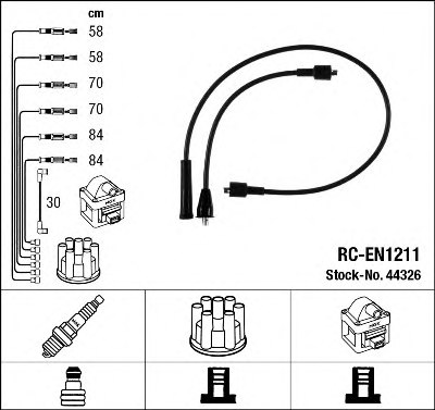 NGK 44326 Ignition Cable Kit